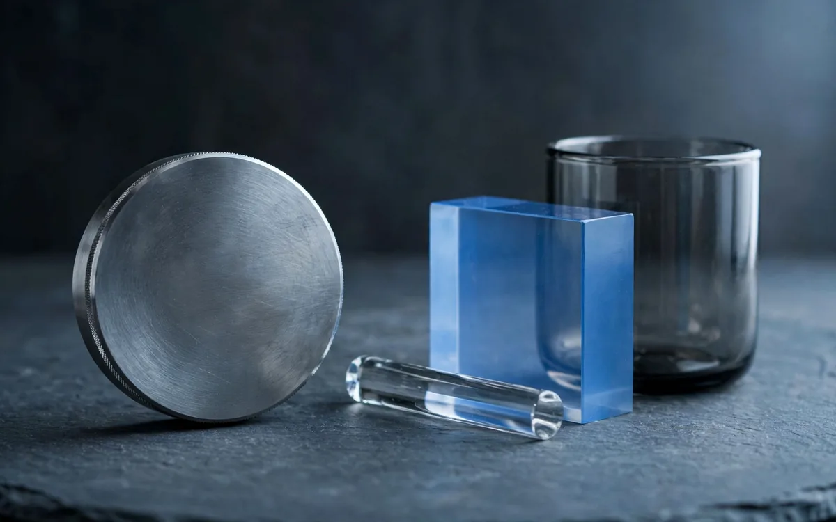 Conceptual metal and glass composition for retention